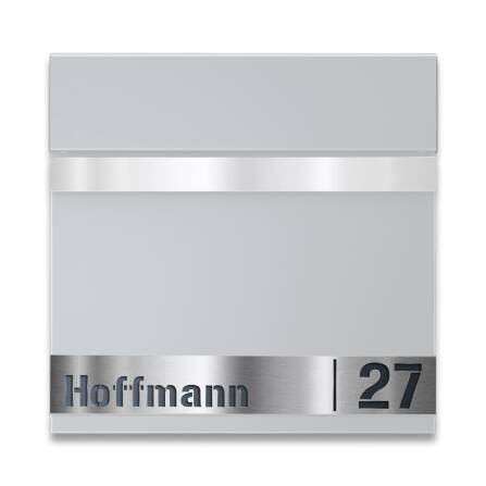 Ersatz Gravurplatte aus Edelstahl für Briefkasten...