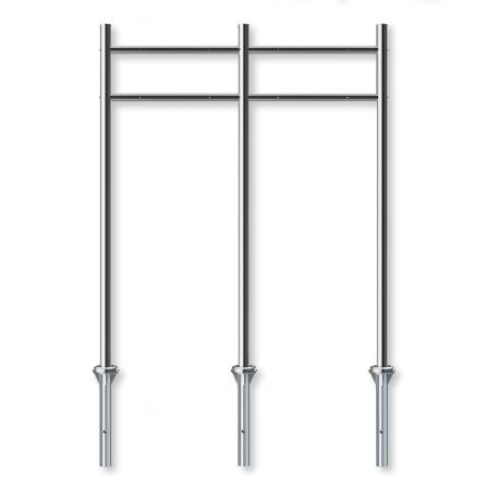 Bodenanker für Briefkastenständer zum einbetonieren | passend für Art. 35397 und 22248