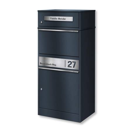 Metzler Paketbox mit Briefkasten | personalisiert mit...
