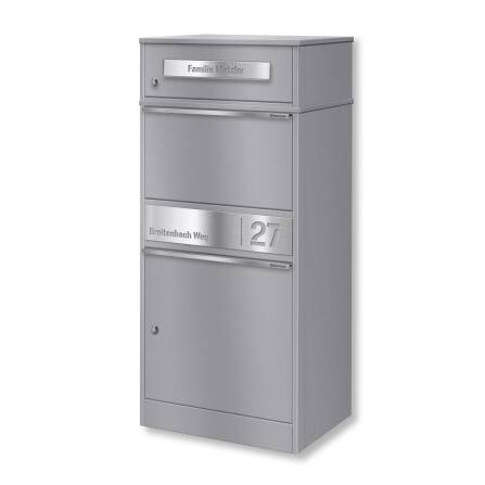 Metzler Paketbox mit Briefkasten | personalisiert mit...