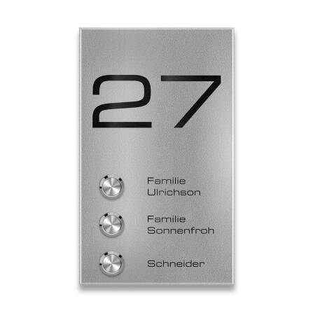 Metzler Funkklingel Mehrfamilienhaus | 3 Klingeltaster |...