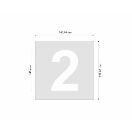 3D-Hausnummernschild in Anthrazit mit Edelstahlziffer | Hausnummer 1