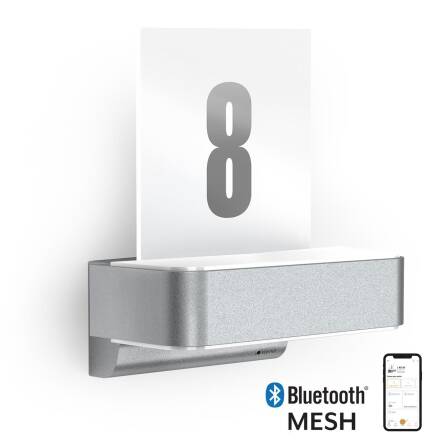 LED Außenleuchte | L 820 | Silber | Sensor &...