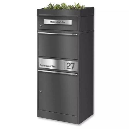 Metzler Paketbox mit Pflanzdach | DB 703 Eisenglimmer |...