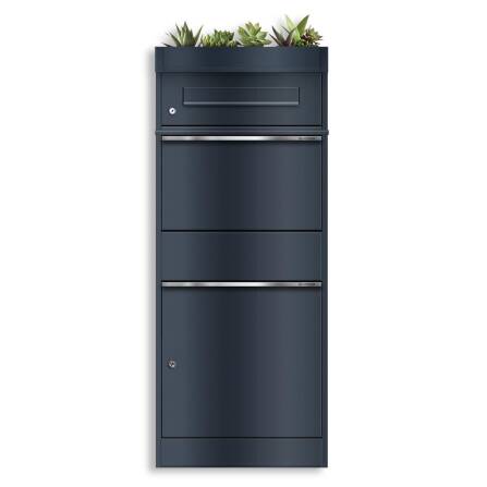 Metzler Paketbox mit Briefkasten | mit Pflanzdach | mit...