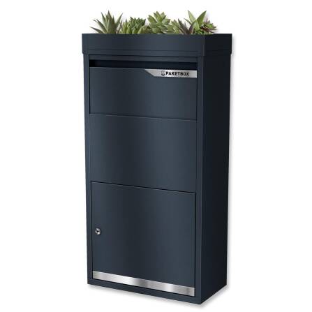 Metzler Paketbox mit Pflanzdach | Anthrazit RAL 7016 |...