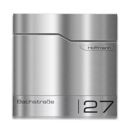Metzler Briefkasten mit Edelstahlfront | personalisiert...