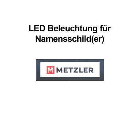 Module LED pour plaque de nom avec déposant en papier