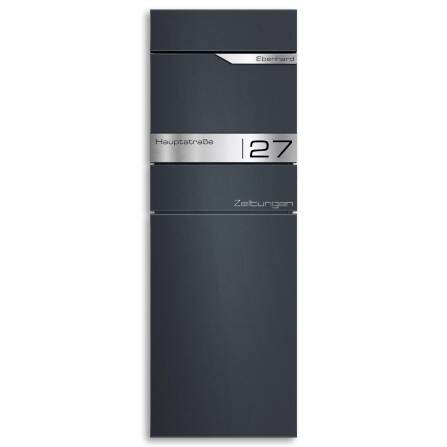 Ersatz Gravurplatte aus Edelstahl passend zu Standbriefkasten Alves