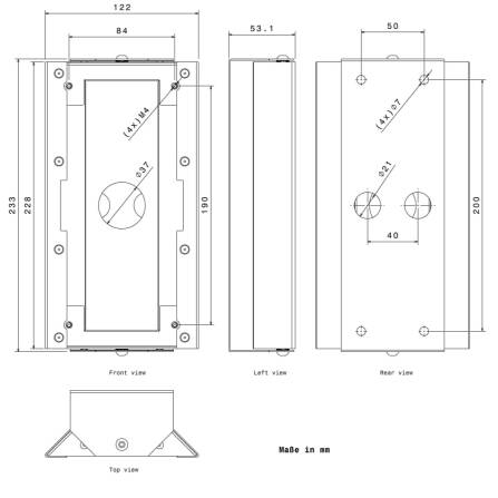 Metzler VDM10 Montagewinkel aus Edelstahl | RAL 7016 Anthrazit