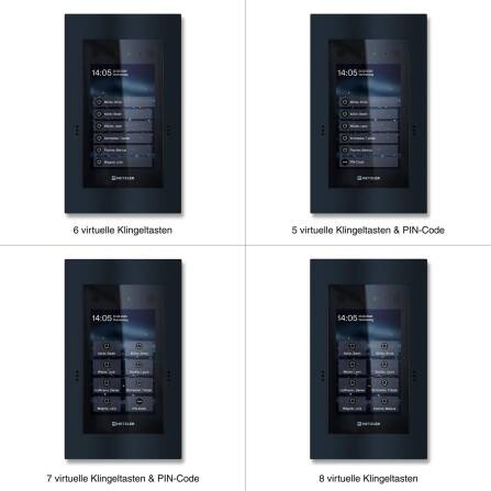 Metzler Türsprechanlage mit Kamera | Gesichtserkennung | Touch-Display | Live-HD-Video | Ein- und Mehrfamilien | SDM10X