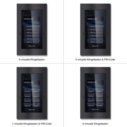 Metzler Türsprechanlage mit Kamera | Gesichtserkennung | Touch-Display | Live-HD-Video | Ein- und Mehrfamilien | Eisenglimmer | SDM10X