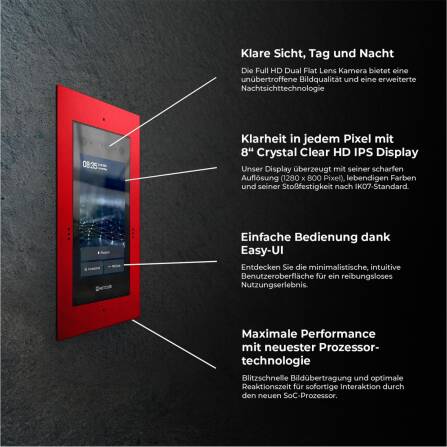 SDM10X interphone avec caméra | Reconnaissance faciale | Ecran tactile | Vidéo HD en direct | Immeubles individuels ou collectifs | Couleur de choix | SDM10x