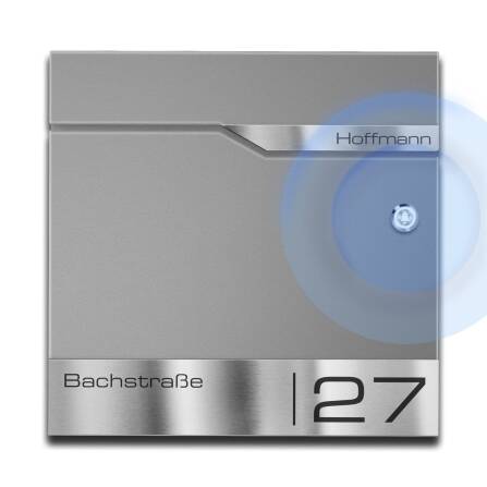 Metzler Briefkasten mit Funkklingel | personalisiert mit...