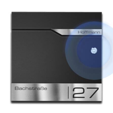 Metzler Briefkasten mit Funkklingel | personalisiert mit...