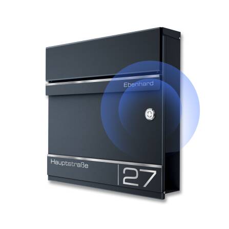 Metzler Briefkasten mit Funkklingel | personalisiert mit...