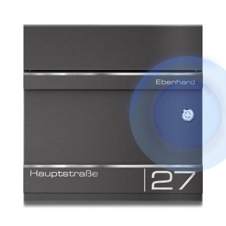 Metzler Briefkasten mit Funkklingel | personalisiert mit...