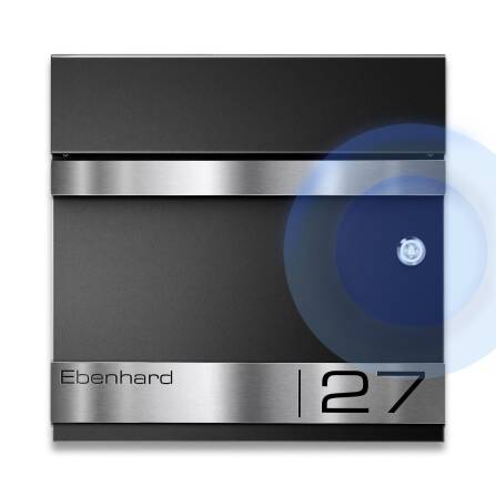 Metzler Briefkasten mit Funkklingel | personalisiert mit...