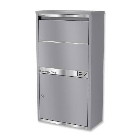 Metzler Paketbox | personalisiert mit Gravur | Grau |...