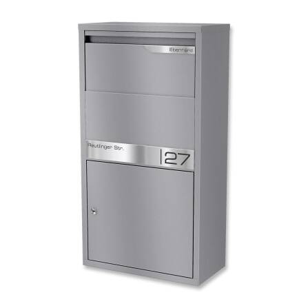 Metzler Paketbox | personalisiert mit Gravur | Grau |...