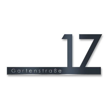 Metzler Schriftzug in Anthrazit | personalisiert mit...