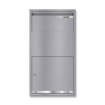 Metzler Boîte à colis | inoxydable & massive | Aluminium gris | pour paquets jusquà taille S | Avalon 3