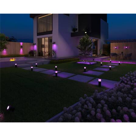 Outdoor Laterne | Smart | Wandleuchte | LED RGB+Warmweiß