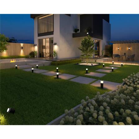 Outdoor Laterne | Smart | Wandleuchte | LED RGB+Warmweiß