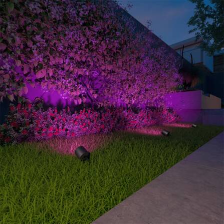 Outdoor Spotlight Set | 3 Spots | Smart | LED RGB+Warmweiß