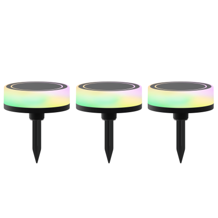 Outdoor Wegeleuchten Set | 3 Stk | Smart | LED RGB+Warmweiß
