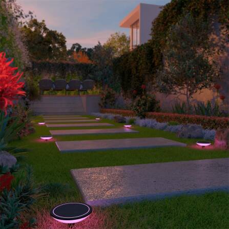 Outdoor Pfad- & Wegeleuchten Set | 3 Stk | Smart | LED RGB+Warmweiß