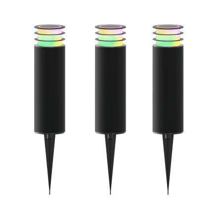 Outdoor Sockelleuchten Set | 3 Stk | Smart | LED...
