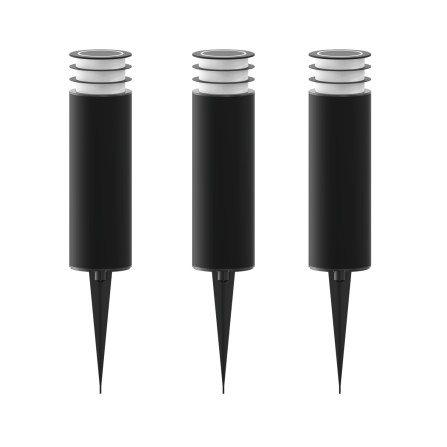 Outdoor Sockelleuchten Set | 3 Stk | Smart | LED RGB+Warmweiß