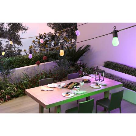 Outdoor Lichterkette | 10m | Smart | LED RGB+Warmweiß