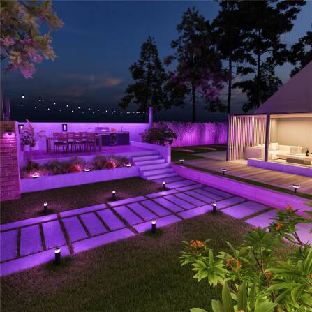 Outdoor Lichterkette | 10m | Smart | LED RGB+Warmweiß