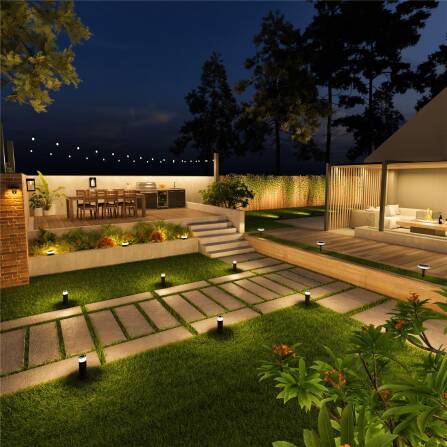 Outdoor Lichterkette | 10m | Smart | LED RGB+Warmweiß