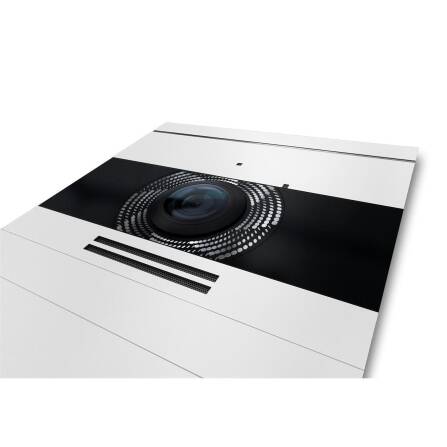 Metzler VDM10 2.0 Videocitofono con targhetta portanome intercambiabile | Bianco | 3 pulsanti campanello | Neo