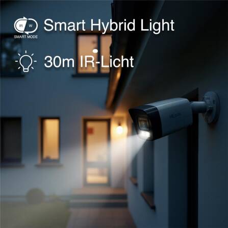 HiLook by HIKVISION 4K Video Überwachungskamera Bullet IPC-B180HA-LUF (2.8mm)