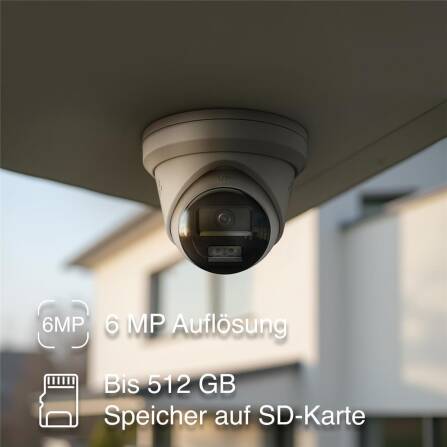 HiLook by HIKVISION 4K Video Überwachungskamera Turret IPC-T280HA-LUF (2.8mm)
