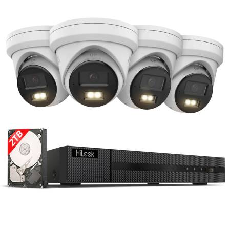 HiLook by HIKVISION 4K Überwachungskamera-Set | 4*...