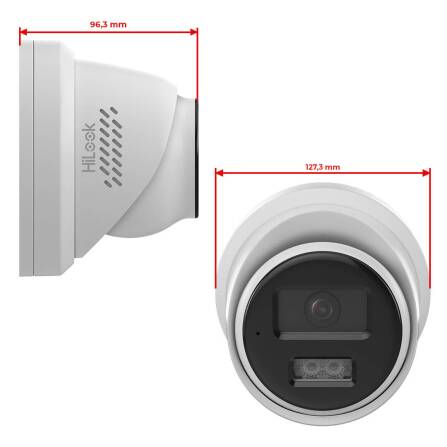 HiLook by HIKVISION 4K Überwachungskamera-Set | 4* 4K Turret Kamera | Smart Hybrid Light | NVR 8-CH | 2 TB HDD | Smartphone App