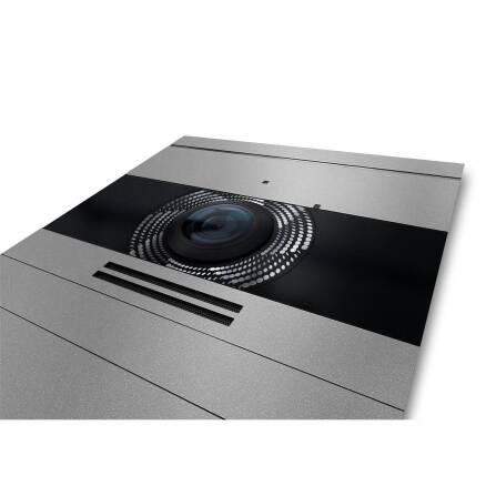 Metzler VDM10 2.0 Videocitofono con targhetta nome intercambiabile | Grigio | 6 pulsanti campanello | Neo