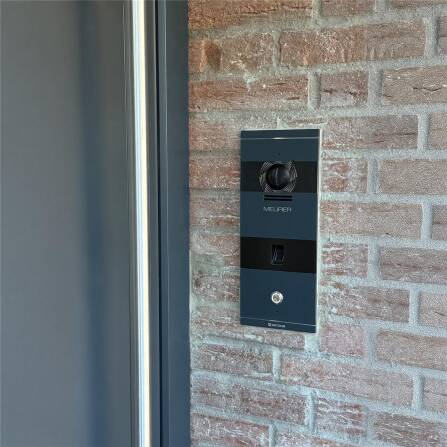 Metzler VDM10 2.0 Video-Türsprechanlage | mit Fingerprint | 1 Klingeltaster | Niko