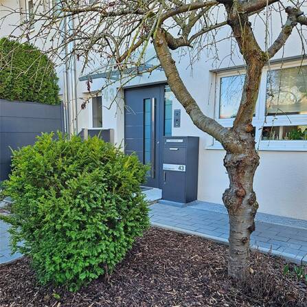 Metzler VDM10 2.0 Video-Türsprechanlage | mit Fingerprint | 1 Klingeltaster | Anthrazit RAL 7016 | Niko