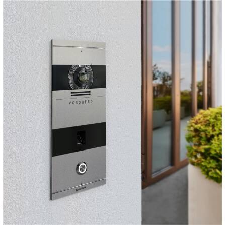Metzler VDM10 2.0 Video-Türsprechanlage | mit Fingerprint | 1 Klingeltaster | Grau | Niko
