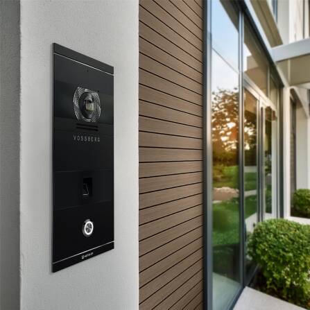 Metzler VDM10 2.0 Video-Türsprechanlage | mit Fingerprint | 1 Klingeltaster | Schwarz | Niko