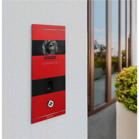 Metzler VDM10 2.0 Interphone Vidéo | Empreinte digitale | 1 Bouton de Sonnette | Couleur RAL de choix | Niko