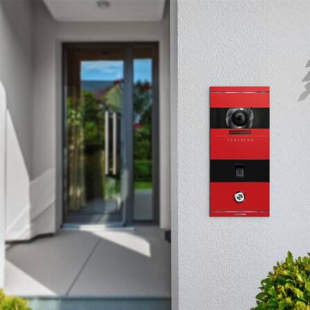 Metzler VDM10 2.0 Interphone Vidéo | Empreinte digitale | 1 Bouton de Sonnette | Couleur RAL de choix | Niko
