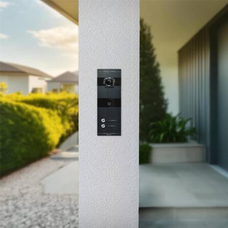 Metzler VDM10 2.0 Video-Türsprechanlage | mit Fingerprint | 2 Klingeltaster | Niko