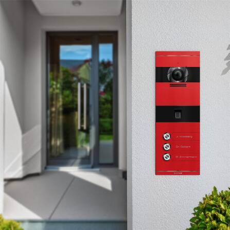 Metzler VDM10 2.0 Videocitofono | con impronta digitale | 3 pulsantiere | Colore a scelta secondo RAL | Niko